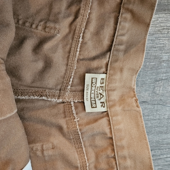 BEAR RIVER Workwear Pants Tan Size 40 x 32 - Picture 10 of 13